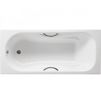 Чугунная ванна ROCA MALIBU 170x75, с ручками и ножками, 2309G000R+526803010+150412330