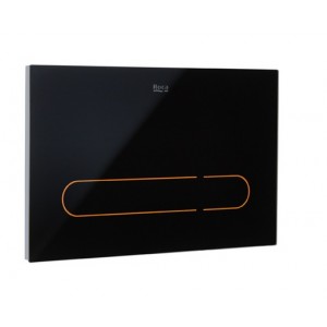 Электронная смывная клавиша для инсталляции Roca EP1 890102008, черное стекло
