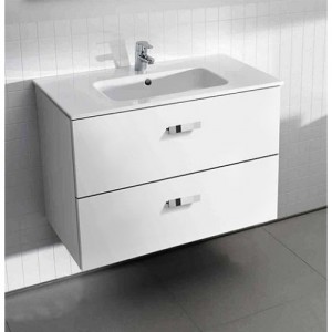 Комплект мебели ROCA VICTORIA NORD, белый, 80 см,тумба+раковина+зеркальный шкаф, ZRU9000032+32799C000+ZRU9000033